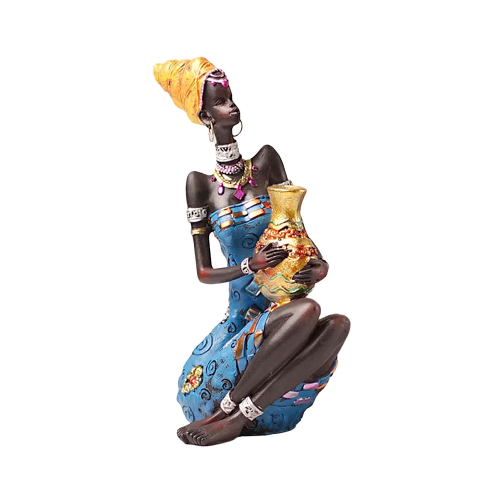 African Sculpture Resin Figure African Statues And Sculpture Home Decors African Art Resin Statues Cultural Diversity