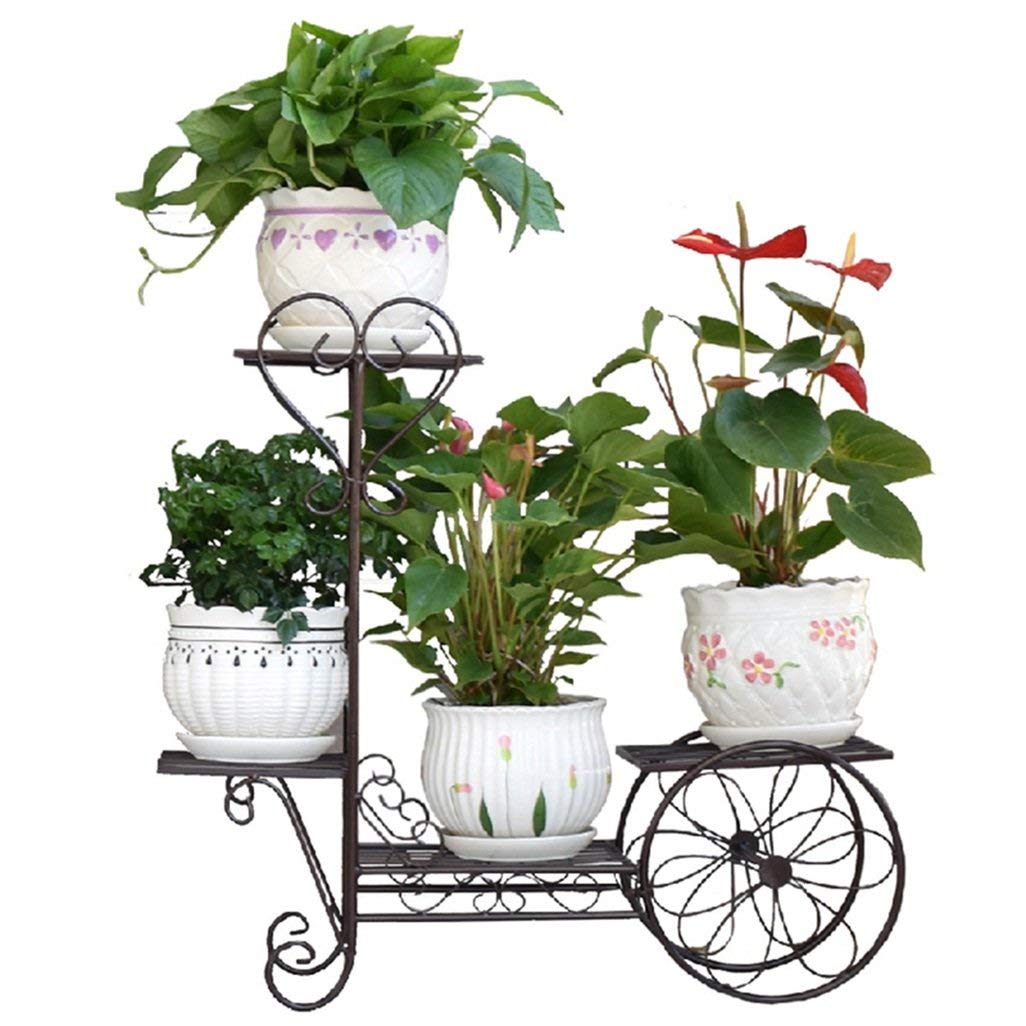 Support à fleurs en métal pour décorer le salon et aménager un coin vert sur le balcon