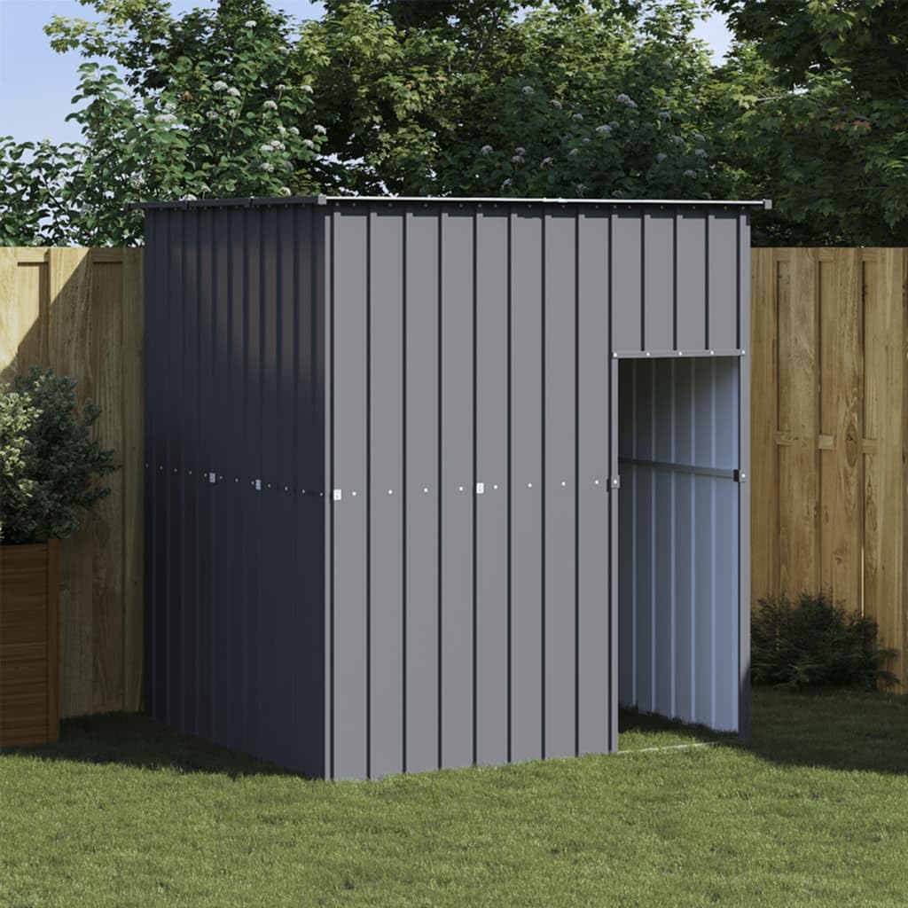 Gabbia Cani Tetto Antracite 165x153x181cm Acciaio Zincato, Box per Cani da Esterno, Gabbia per Cani, Box per Cani, Recinto per Cani