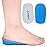 SQHT Height Increase Insoles - 1 Inch Heel Lift for Achilles Tendonitis, Heel Pain and Leg Length Discrepancy, Shoe Inserts for Men and Women (Large (1 Height)) Blue&Beige