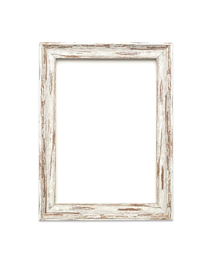 Memory Box Industrial Vintage Distressed Wood Effect/Camouflage Picture/Photo/Poster frame with Perspex Sheet - Moulding 32mm Wide and 18mm Deep - (25.4 x 20.3cm) Spoon White Distressed 10" x 8"
