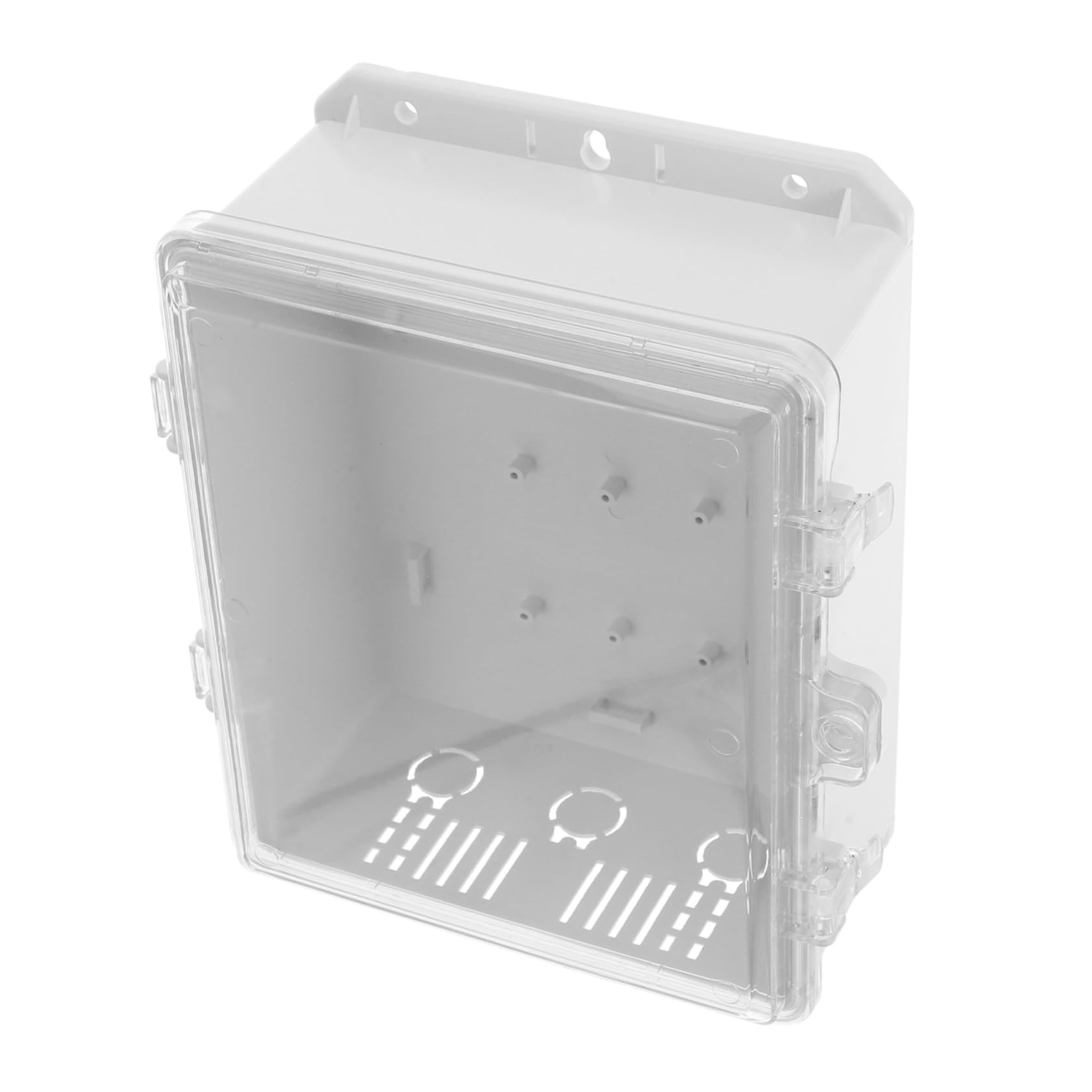 Scatola Installazione Facile e Pannello Trasparente Ip65 di Derivazione Stagna in Abs Bianco Manutenzione Semplice per Collegamenti Elettrici Esterni