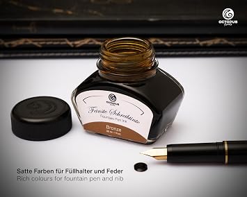 fountain pen ink in ink jar writing ink for fountain pen fountain pen ink in bronze 30ml in inkwell calligraphy ink