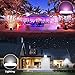 2 Pack 60W RGBW Led Flood Light,Bluetooth App Control LED Flood Lights,IP66 Waterproof Dimmable Outdoor Led Security Lights,Color Changing LED Landscape Lights,Dimmer and Memory Function Stage Light