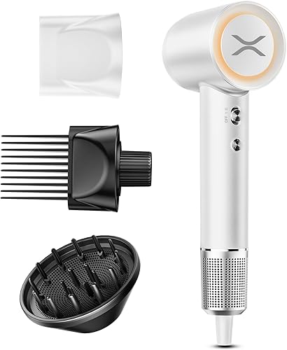 Secador de pelo, secador de pelo de alta velocidad de 150000 RPM, 500 millones de secador de pelo de cuidado iónico negativo para secado rápido