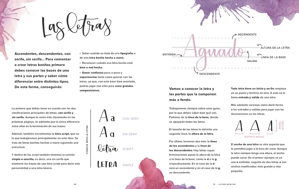 Letras bonitas: Descubre el arte de dibujar palabras. Un libro para aprender lettering y encontrar tu propio estilo. (Creativa)