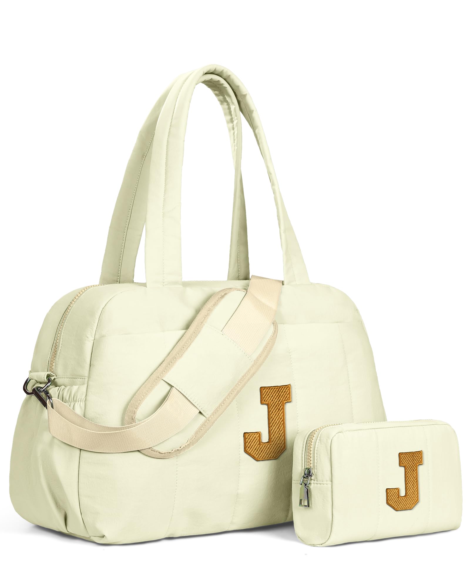 Vogewood Gifts for 8 Year Old Girls-Duffle Bag for Travel Women, Travel Bags，Gifts for Girls-Initial Overnight Bag with Wet Pocket，Lightweight