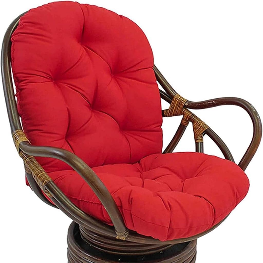 Songdiqi #K Replacement Chair Pads, Washable-Resistant Swivel Rocker Chair Cushion, Water-Resistant Garden/Outdoor/Indoor Seat Pad, Ultra-Soft Pp Hollow Fibre Filling(#K)