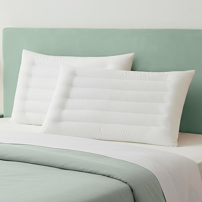 Almohada Ultra Delgada King Size 2 Pulgadas Relleno Alternativo a Plumas miniatura 7