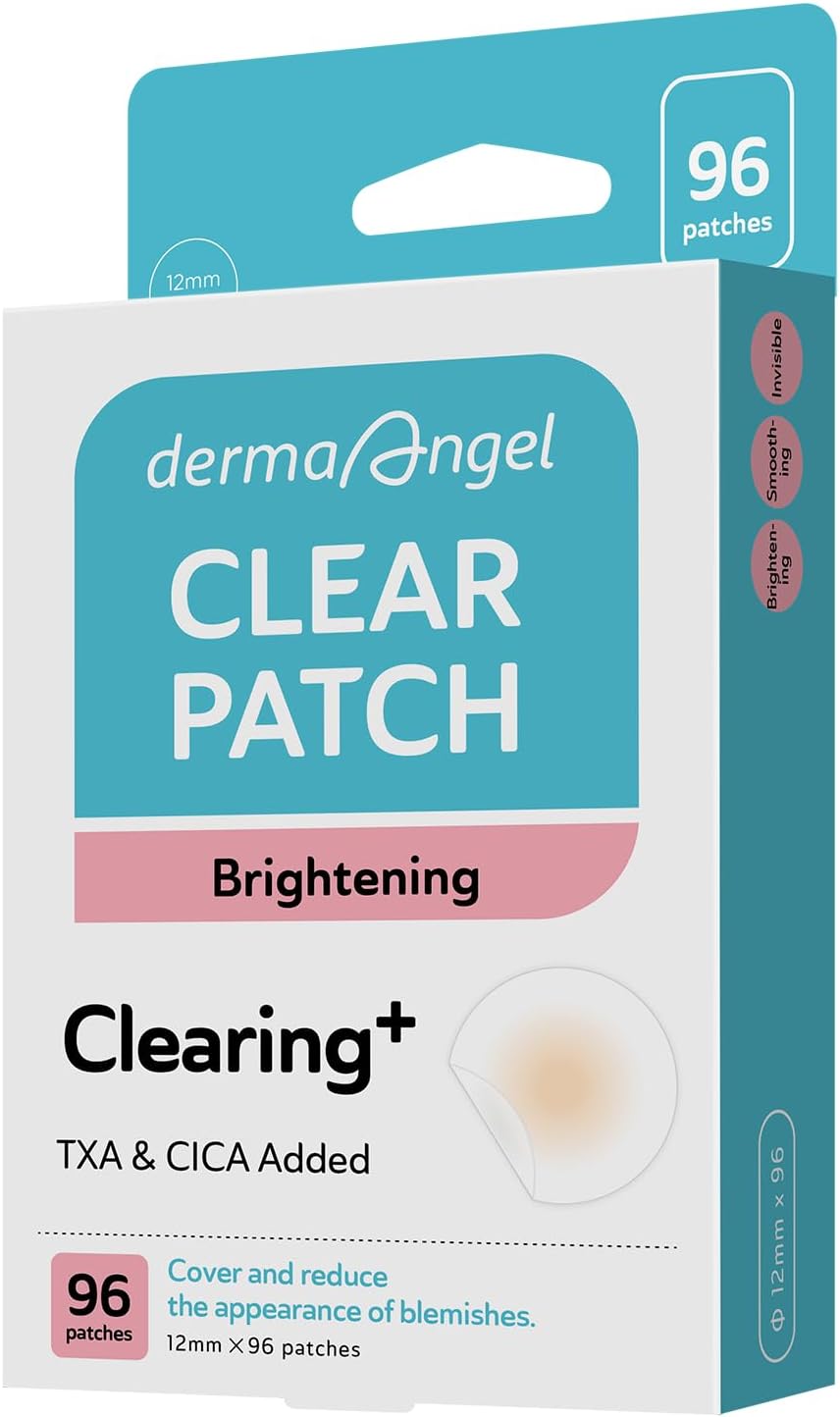 DERMA ANGEL Dark Spot Patches Blemish Patches with Hydrocolloid, TXA & CICA for Active Acne & Post-Inflammatory Dark Spots - Day and Night Use - UPGRADED (Post Acne - 96 Count - 1 Size)