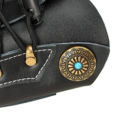 Huntingdoor Archery Arm Guards Leather Arm Guard Adjustable Forearm Guard Protective Gear Gauntlet Cuff Medieval Bracers For Hunting Shooting #TOP5