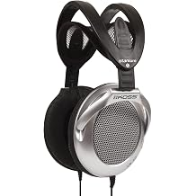 Koss UR40 Collapsible Over-Ear Headphones, Silver, Retro Style, Wired Plug