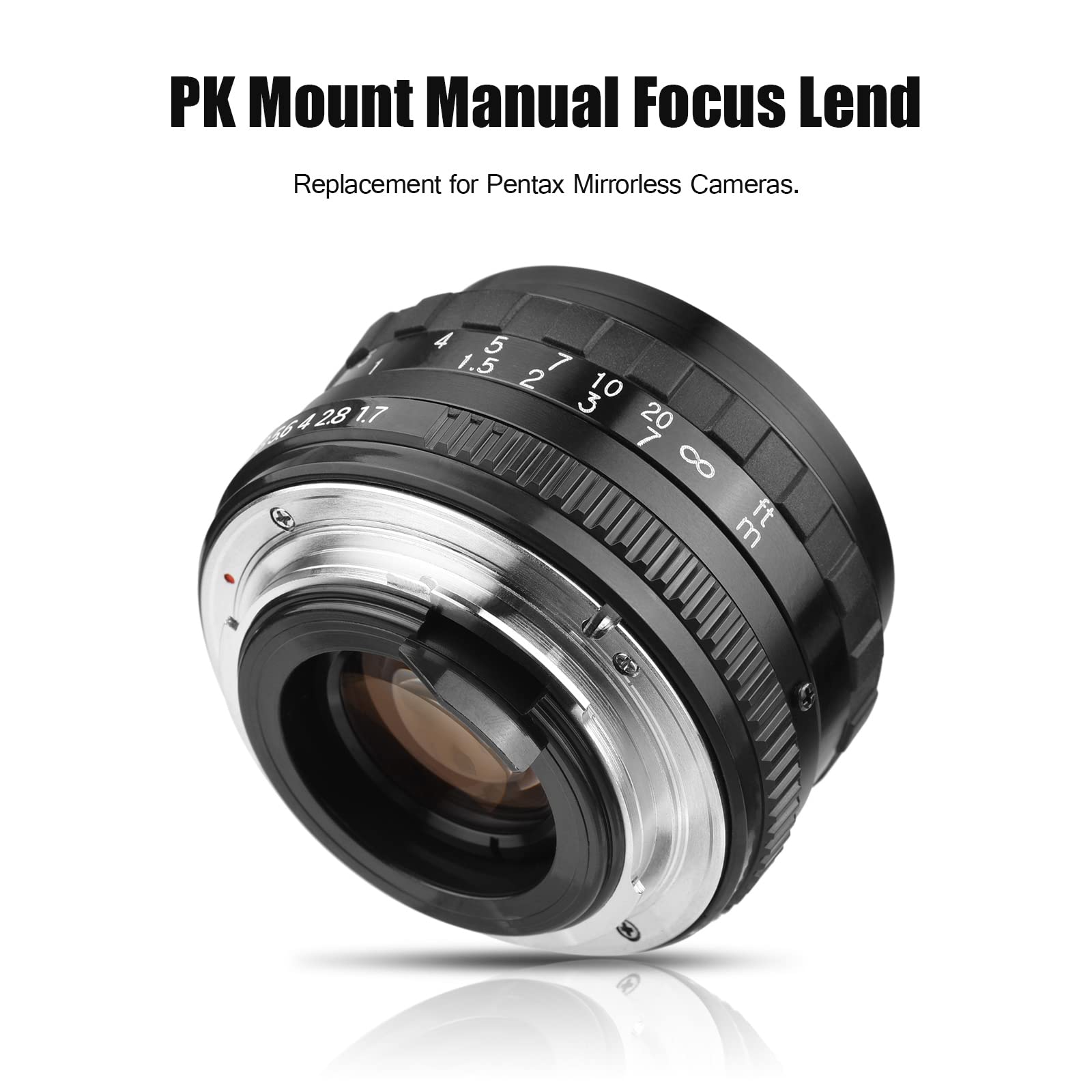 50 mm F1 7 duża przysłona ręczna ostrość obiektywu aparatu PK zamiennik dla kamer pełnoklatkowych K1 K-1 Mark II