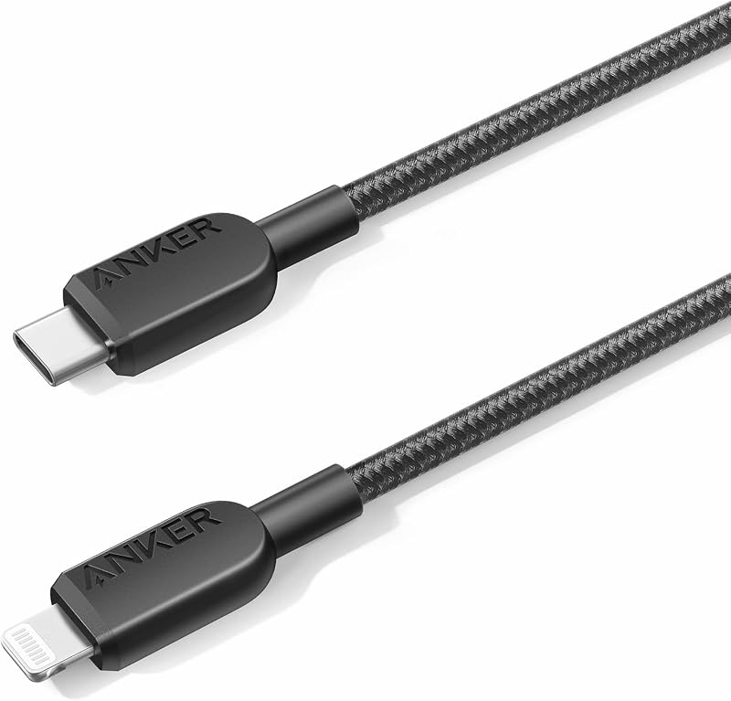 Cable Anker 310 USB C a Lightning, cable con certificación MFi (3 pies, negro) | Para iPhone serie 14 y más (cargador no incluido)