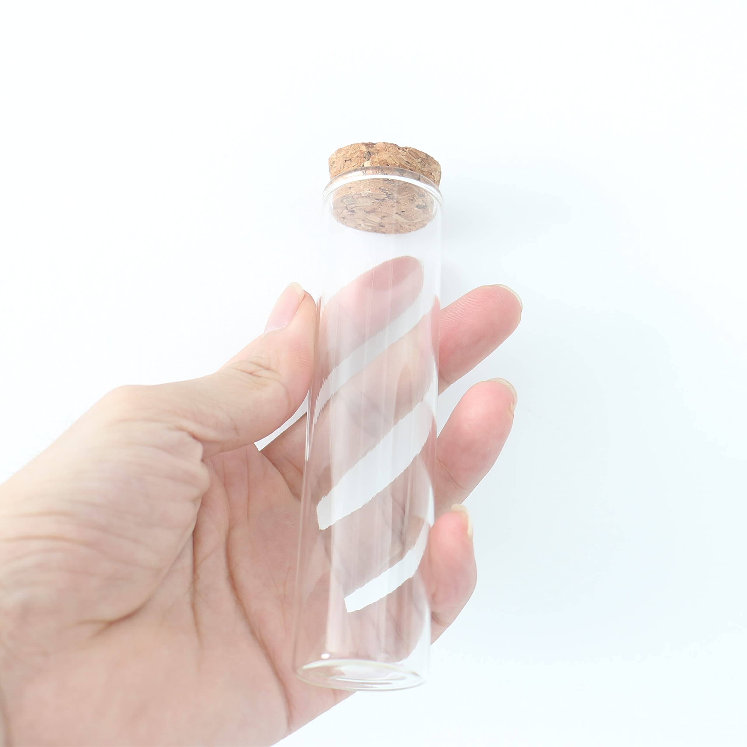 SYLALE 24 pièces/lot 25 * 30 * 120mm 60ml Petite Bouteille en Verre dragées bocaux en Verre Stockage épicé Vide récipient en Verre flacons de Tube à essai