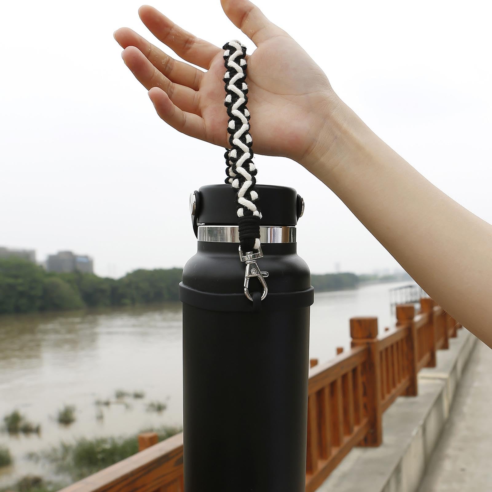 Cinghie Di Trasporto Per Bottiglia D'acqua, Sciarpa Per Bottiglia D'acqua - Porta Bottiglia Di Acqua Spessa Con Maniglia Per Bottiglia D'Acqua,Cordino Portatile Per Bottiglia D'Acqua Flangia Tazza Di