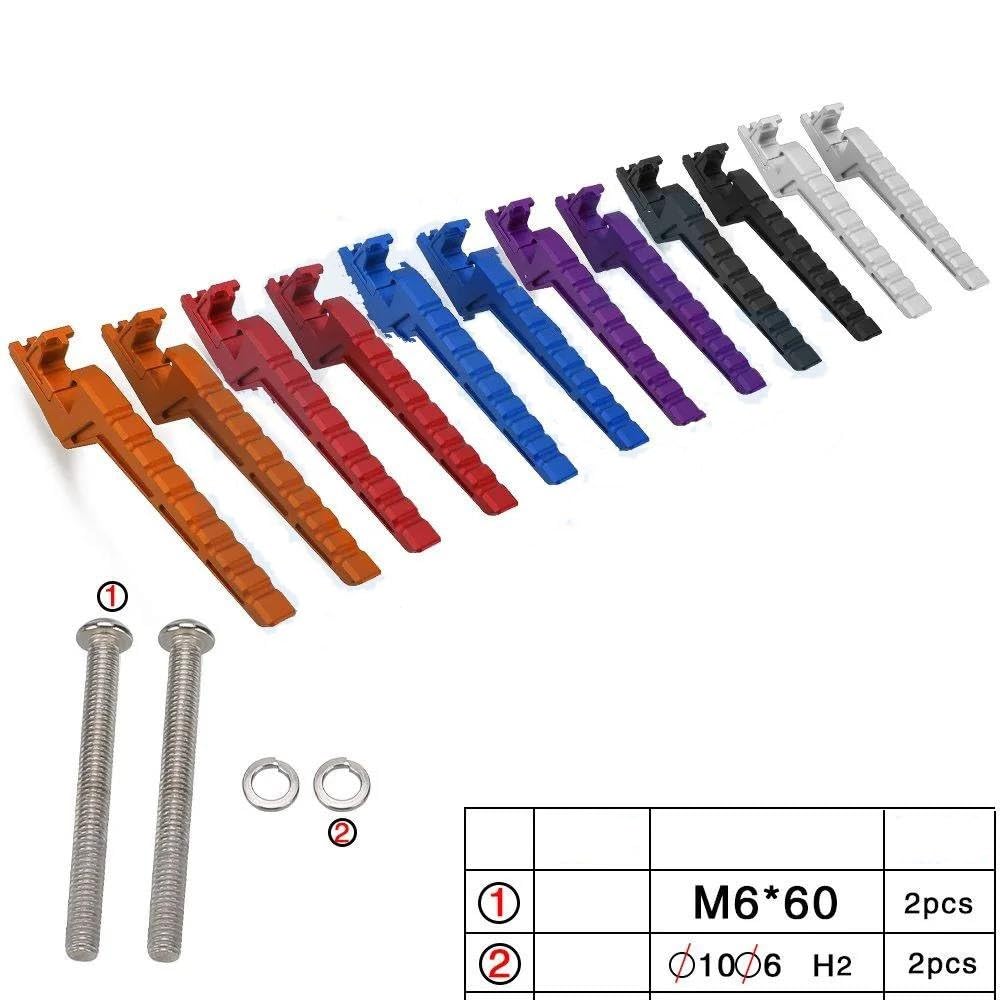 Reposapiés Para Stark Para Varg Pro Edition 2021 2022 2023 2024 2025 Extensiones De Reposapiés Del Pasajero Estriberas Extendidas(A-rojo)