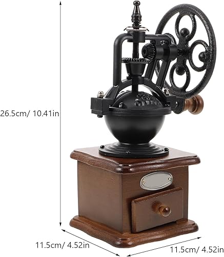 Miniatura 2 de Vintage Hand Crank Coffee Bean Grinder Portable Manual Coffee Mill for Home and Travel Freshly Ground