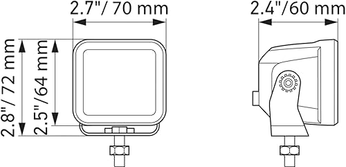 Miniatura 7 de Hella Black Magic - Kit de cubo de la serie LED de 2.7 pulgadas, luz LED para alimentos con arnés de cableado, luz todoterreno de alto rendimiento