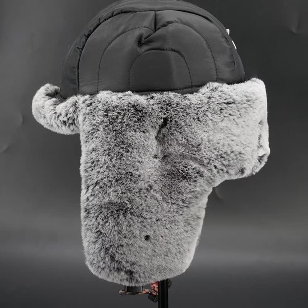 Inverno Sci Cappello in Pelliccia Sintetica Berretto Russo Cappello con Paraorecchie Uomo Donna