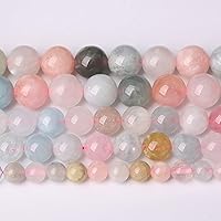 Vista 36 de 60 piezas de cuentas de piedra natural de 6 mm de esmeralda verde Cuentas sueltas redondas de piedra de curación de energía AAA para hacer joyas