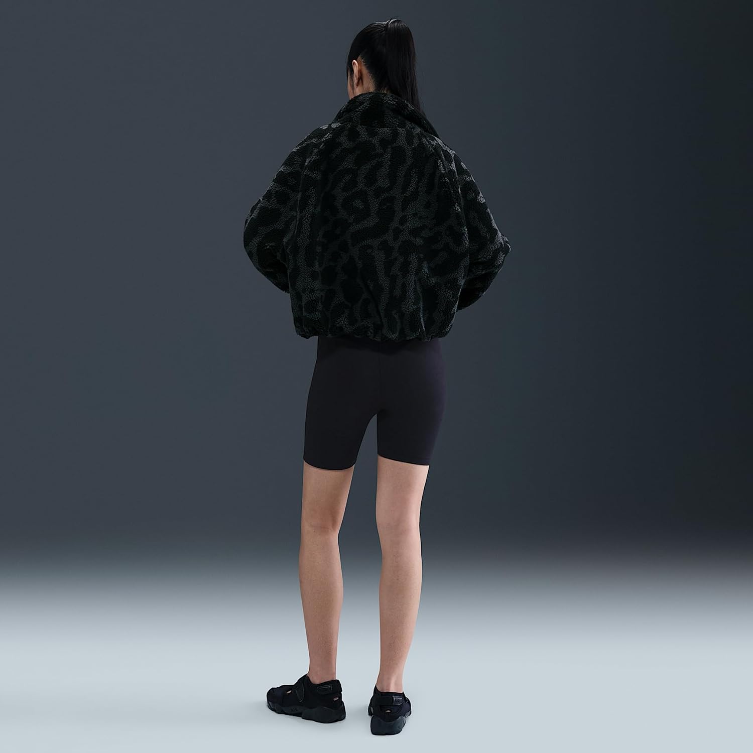 Nike Sportswear Women's High-Pile Fleece Jacket (Black/Black/Sail)