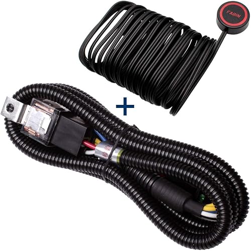 Miniatura 6 de FARBIN Kit de bocinas de coche con botón de 12 V, bocina de tren ruidosa para bocinas de aire eléctricas de coche