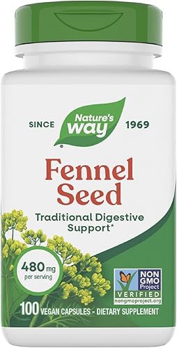 Nature's Way Semilla de hinojo 480 mg, 100 VCaps
