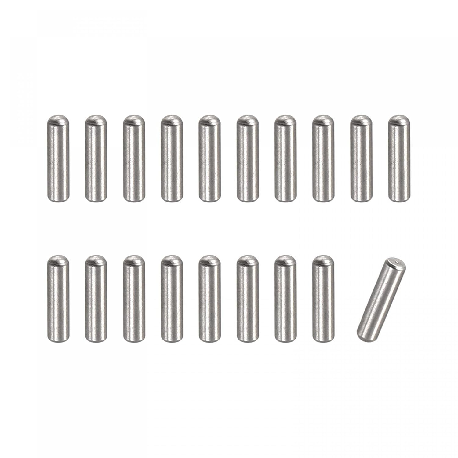sourcing map Pack of 100 Tension Pins 304 Stainless Steel Round Flat