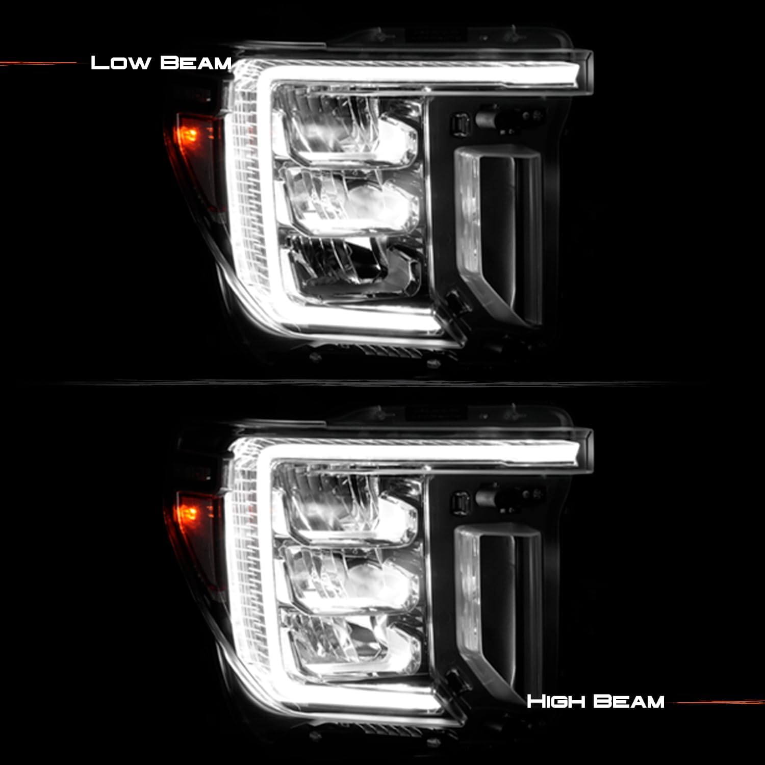 AKKON - Fit 2020 2021 2022 2023 GMC Sierra 2500HD 3500HD Heavy Duty [Full LED] DRL Headlight Headlamp OE Style Passenger Right Side Direct Replacement