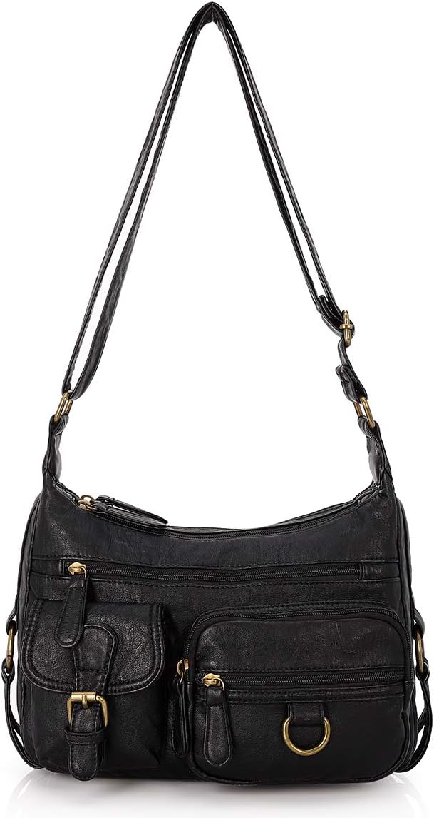 Angel BarceloCross body Shoulder Bag Women Soft PU Leather Purses and Handbags