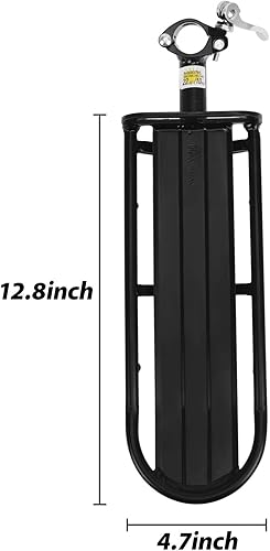 Miniatura 7 de Portaequipajes retráctil para bicicleta, soporte de carga ajustable de aleación de aluminio para bicicleta trasera, de liberación rápida, soporte