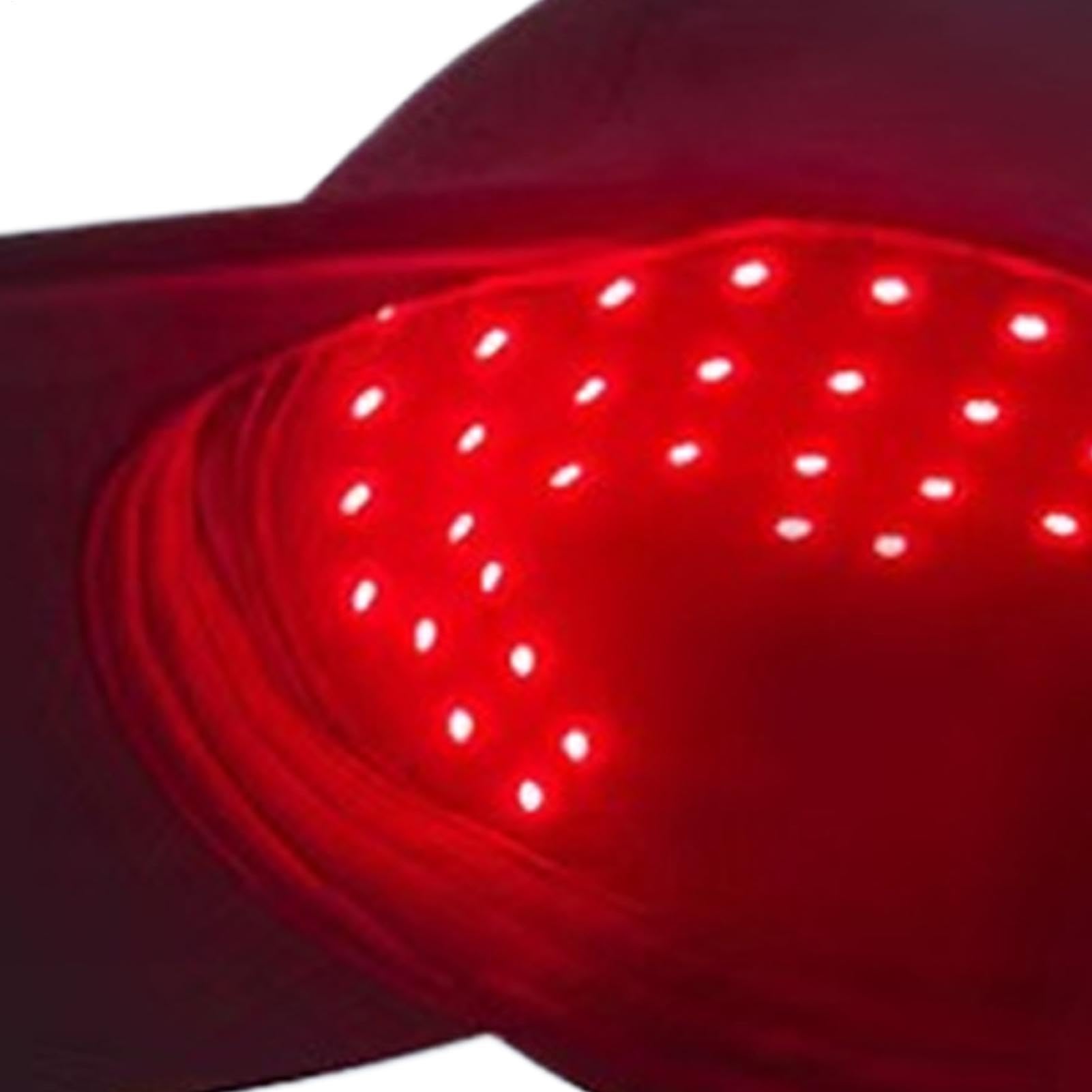 Bonnet De Croissance Des Cheveux – Appareil De Thérapie Par Lumière Rouge 660 Nm Et 450 Nm Bleue | 48 Perles LED Pour Le Soin Et L'épaississement Du Cuir Chevelu | Casque Portable Rechargeable De Type