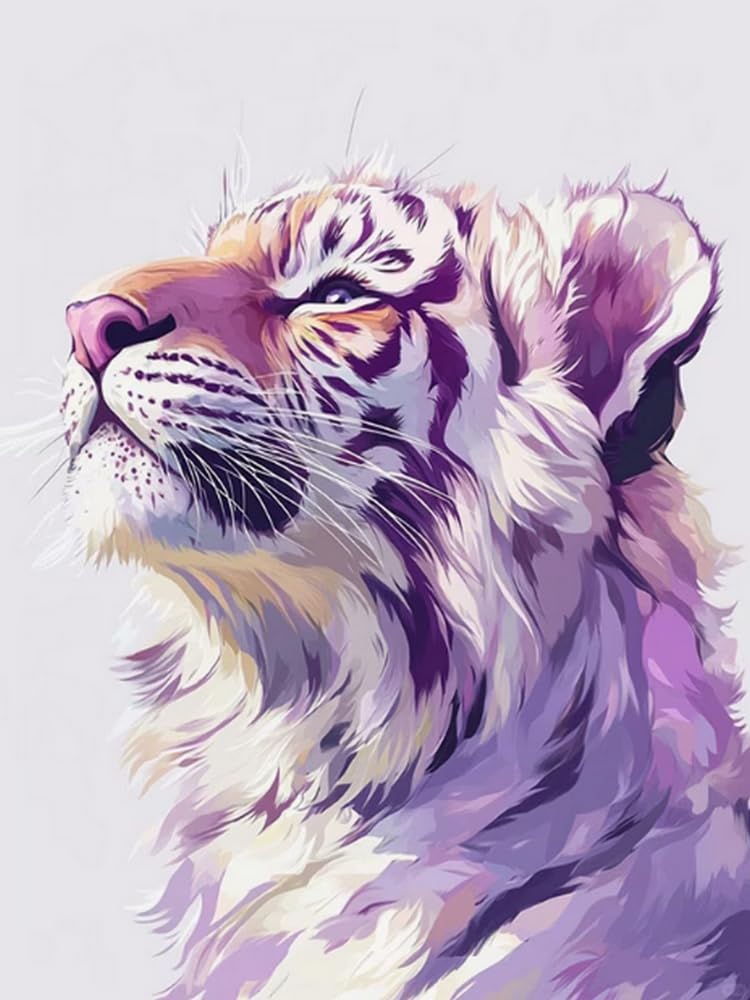 Mesribandy 5D Diamond Painting Kits Tiger DIY Full Drill Painting Rhinestone Pictures Arts Crafts for Home Wall Decor 50x70 cm