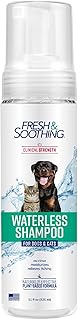 Naturel Promise Fresh and Soothing Natural Waterless Foaming Shampoo for Dogs and Cats, 11 oz