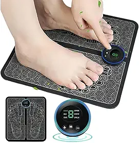 Massageador Para Pés Ems Magnético Tapete Massageador De Pés Elétrico e Recarregável Estimulador Muscular - YODHE