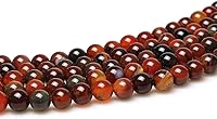 Vista 133 de MJDCB Natural Multicolor Volcanic Lava Stone Round Loose Stone Beads DIY for Jewelry Bracelet Making 15" (6mm, White)