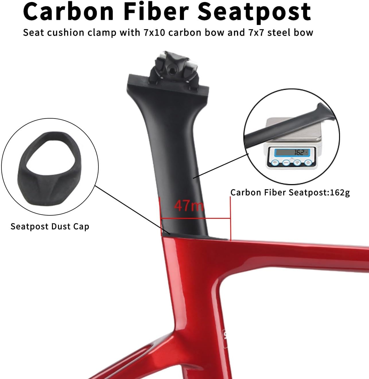 700C Carbon Road Bike Frameset 47/51/54/56/58cm Disc Brake Frames F12*100mm R12*142mm Thru-Axle Bicycle Frame with Fork Internal Routing BB86mm