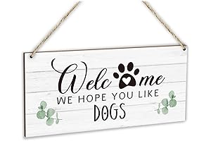 Welcome Hope You Like Dogs Wreath