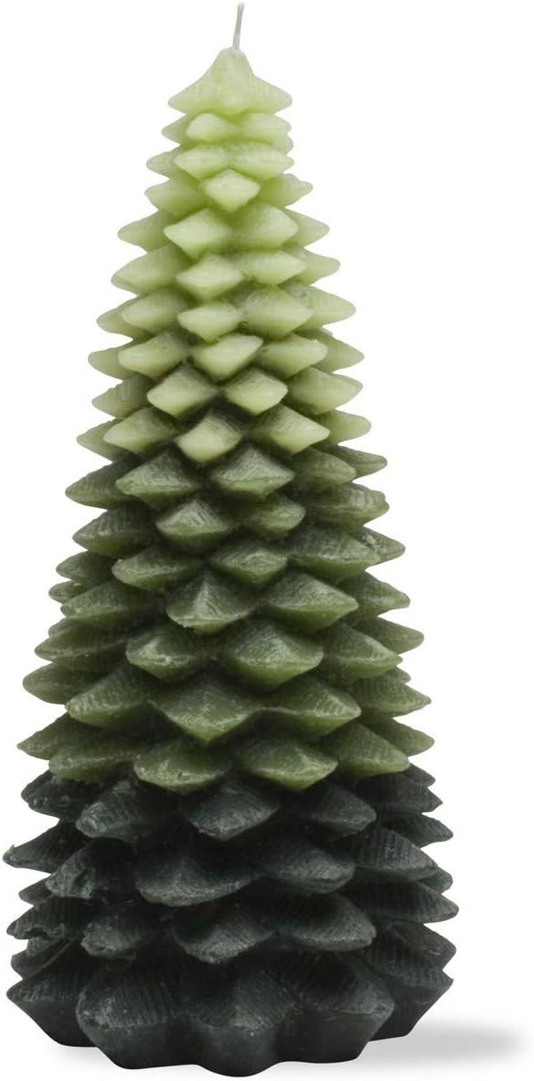 tag X-Large Chunky Leaf Tree Candle X-Large Green : Home & Kitchen