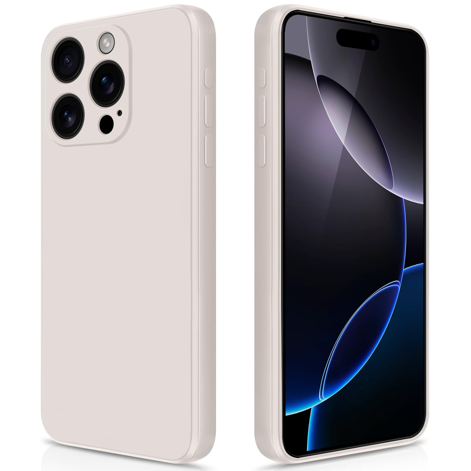 GiiYoon Silicone Case Compatible with iPhone 16 Pro Max, Full Body Silky Soft Touch Phone Case with Camera Protection, Shockproof Cover with