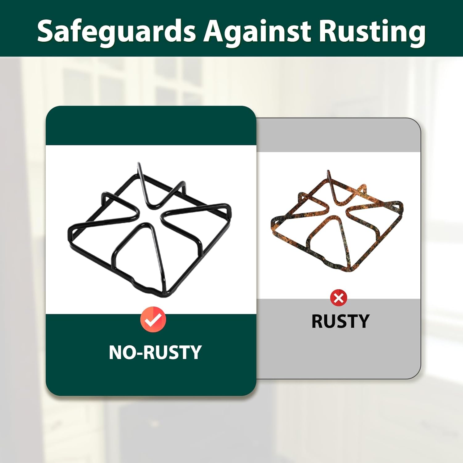 WB31X20643 Burner Grates Cooktop Replacement Parts for GE Stove Grates Hotpoint Gas Range Grates Stove Top Grates Metal Steel JGBS60DEF1WW GE Kenmore Oven Grates Cooktop Grates Stove Rack 1 Pcs