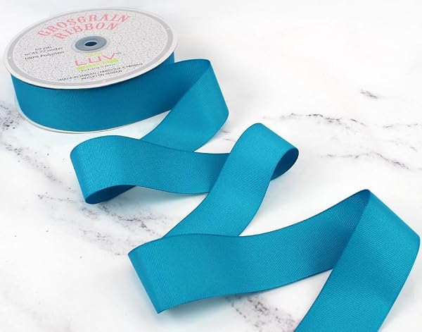 Creative Ideas Solid Grosgrain Ribbon, 1-1/2-Inch by 50-Yard, Turquoise by LUV RIBBONS - Used condition - Image 3