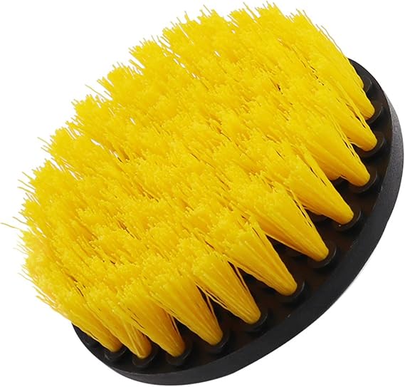 Electric Drill Brush Round Plastic Scrubber Brushes Auto Tires Cleaning Tools For Bathroom Surfaces Floor Grout Tile 2/3.5/4/5'' Drill Brush Round Electric Scrubber Brush For Floor Tub Shower Tile