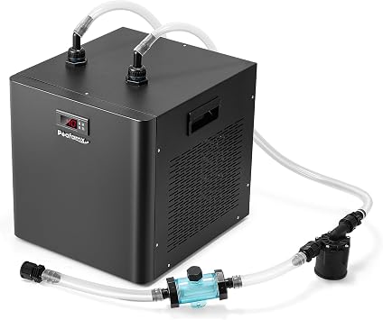 Poafamx 1/2HP Water Chiller for Cold Plunge, Ice Bath Chiller Kit 132Gal