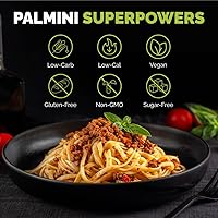 Vista 6 de Palmini Linguine Pasta Pasta Baja en Carbohidratos, Pasta de Corazones de Palma Baja en Calorías Keto, Sin Gluten, Vegana, Sin OGM, a Base