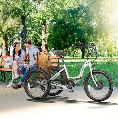 ANCHEER Electric Tricycle for Adults, 350W(Peak 550W)