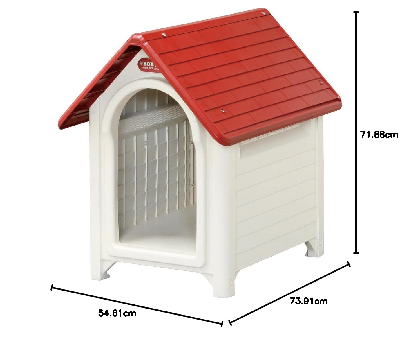 犬小屋 ボブハウスMサイズ Amazon | アイリスオーヤマ ボブハウスM レッド／オフホワイト