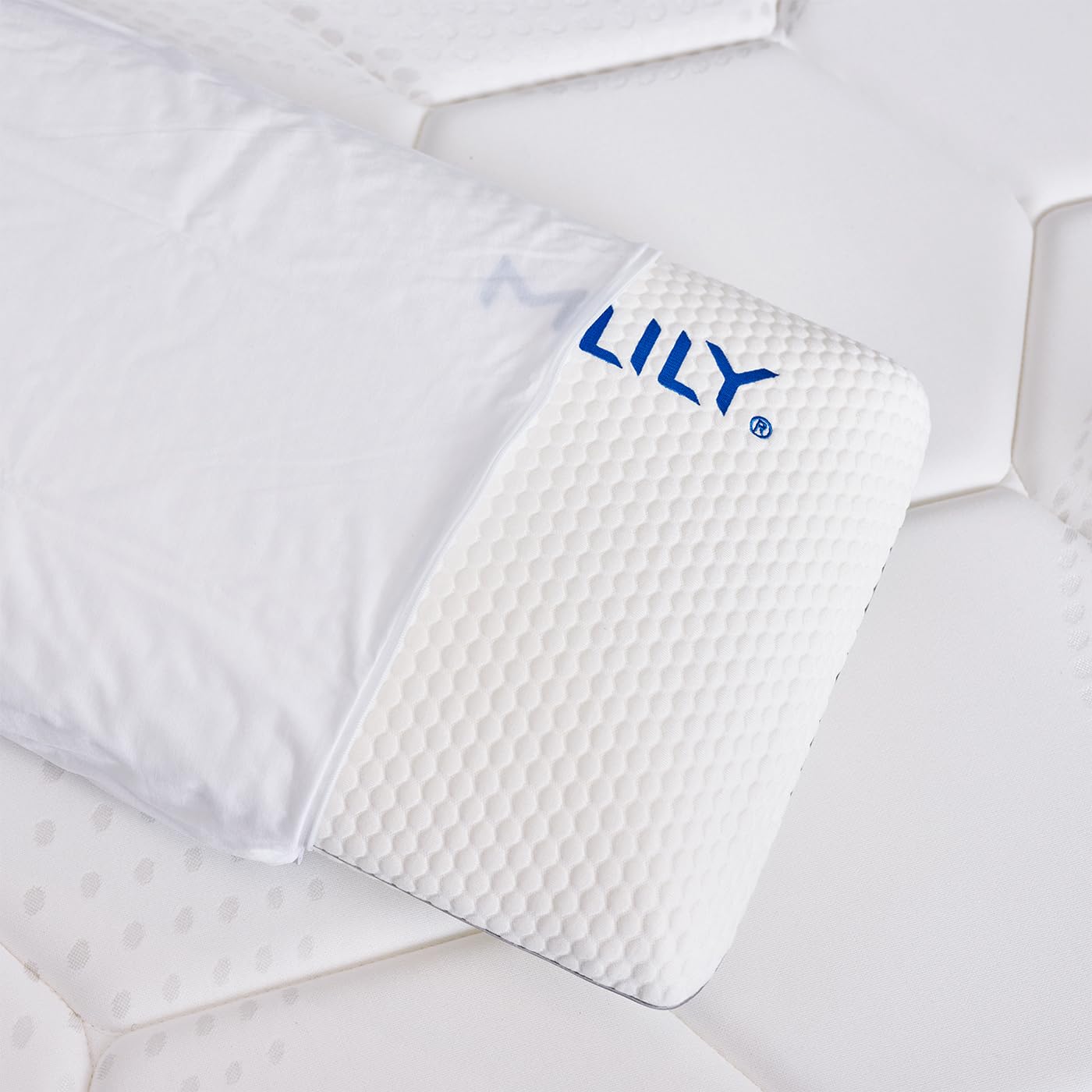 MAXCOLCHON - Pack 2 Almohadas Viscoelásticas de Firmeza Media para Soporte Cervical y Descanso de Lado o Boca Arriba con Funda Lavable Transpirable (75x35cm)