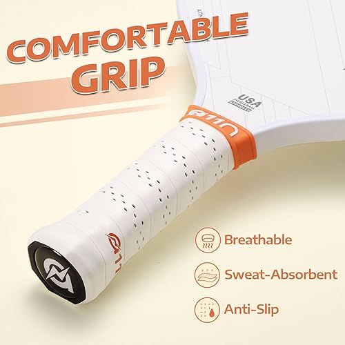 Miniatura 3 de A11N - Juego de 24 raquetas de superficie de fibra de vidrio con 4 bolas de pickleball y bolsa de pickleball para principiantes, aprobadas por USAPA